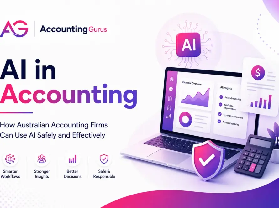 AI in accounting for Australian accounting firms, showing AI-assisted workflows and human professional oversight