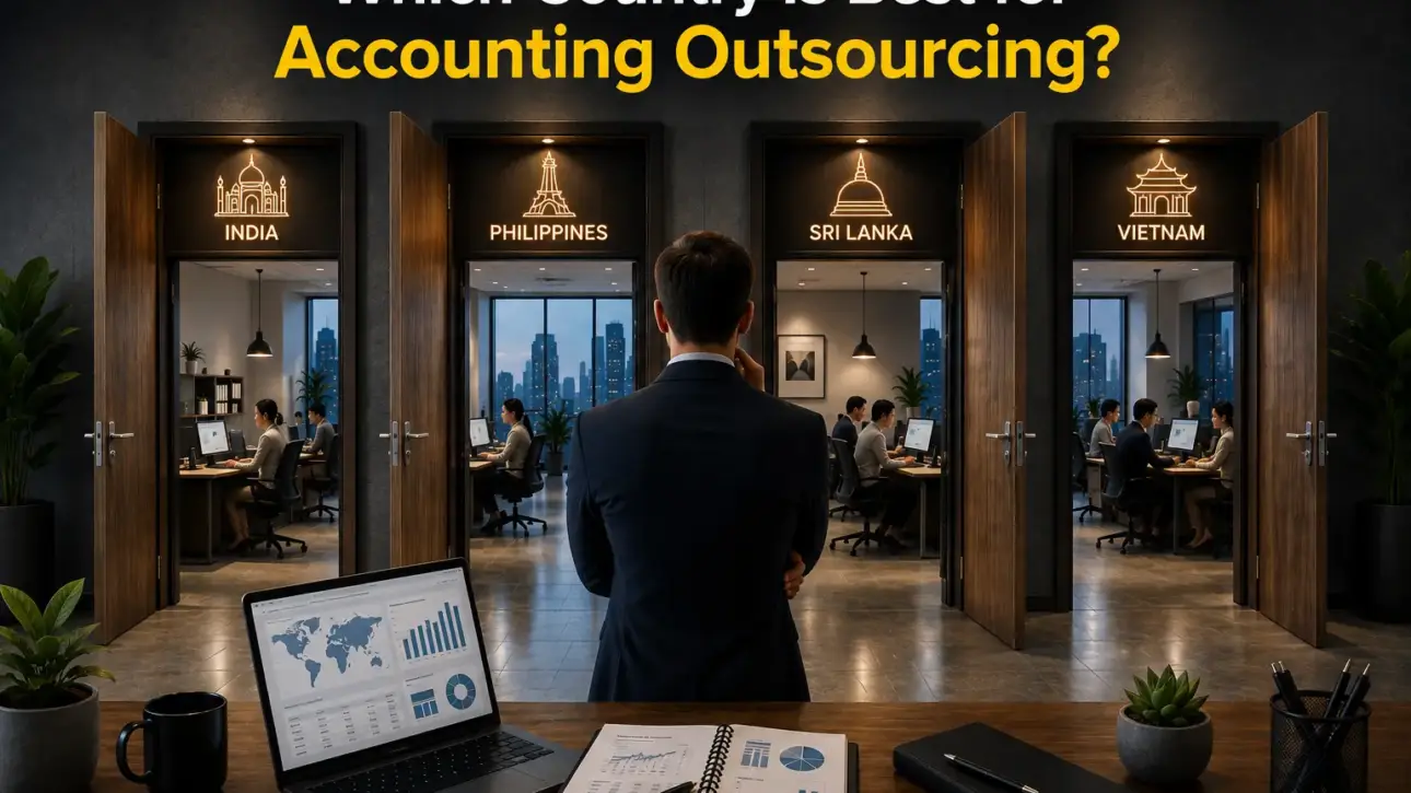 Best countries for accounting outsourcing including India, Philippines, Sri Lanka and Vietnam