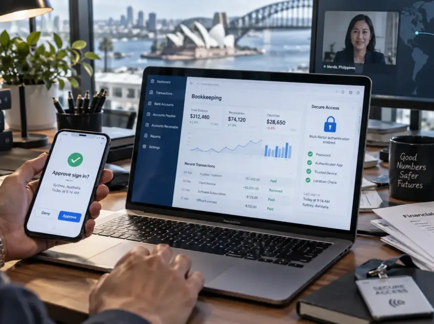 Secure offshore bookkeeping access for an Australian accounting firm